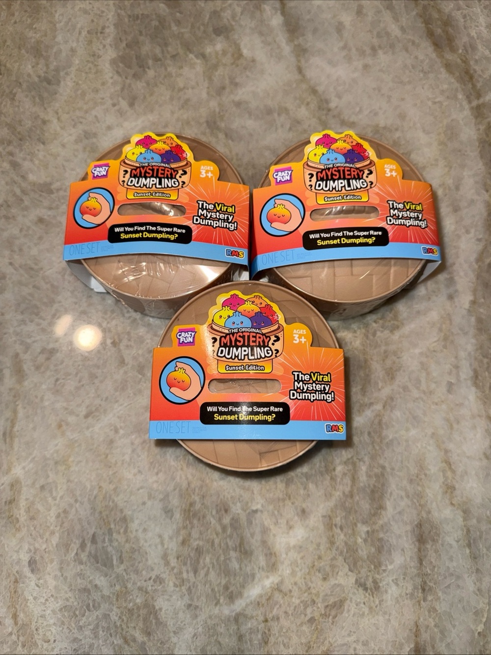 Set of 3 The Original Mystery Dumpling - Sunset Edition (Tan)